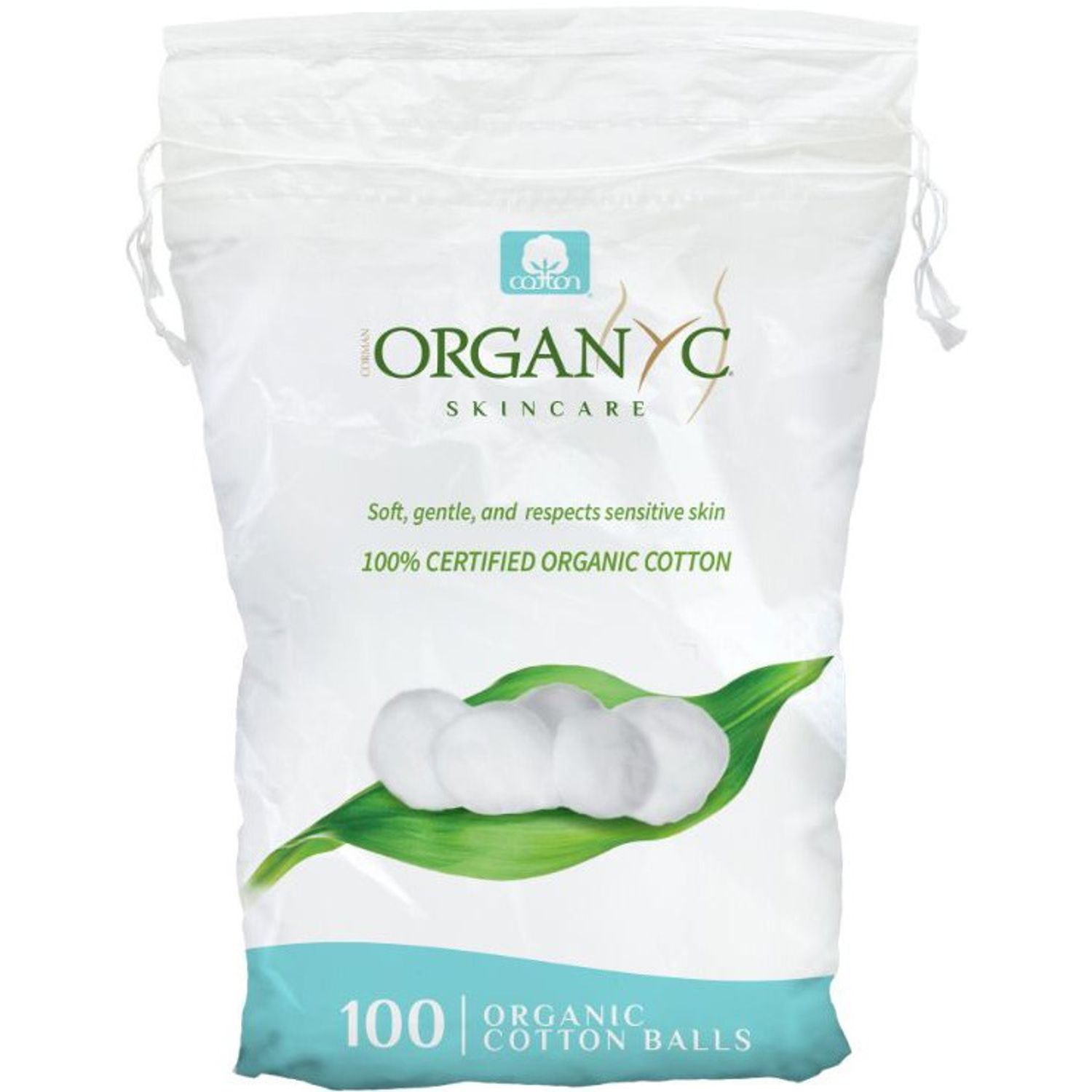 Bile de vata din bumbac organic 100 buc. Organyc fotografia produsului