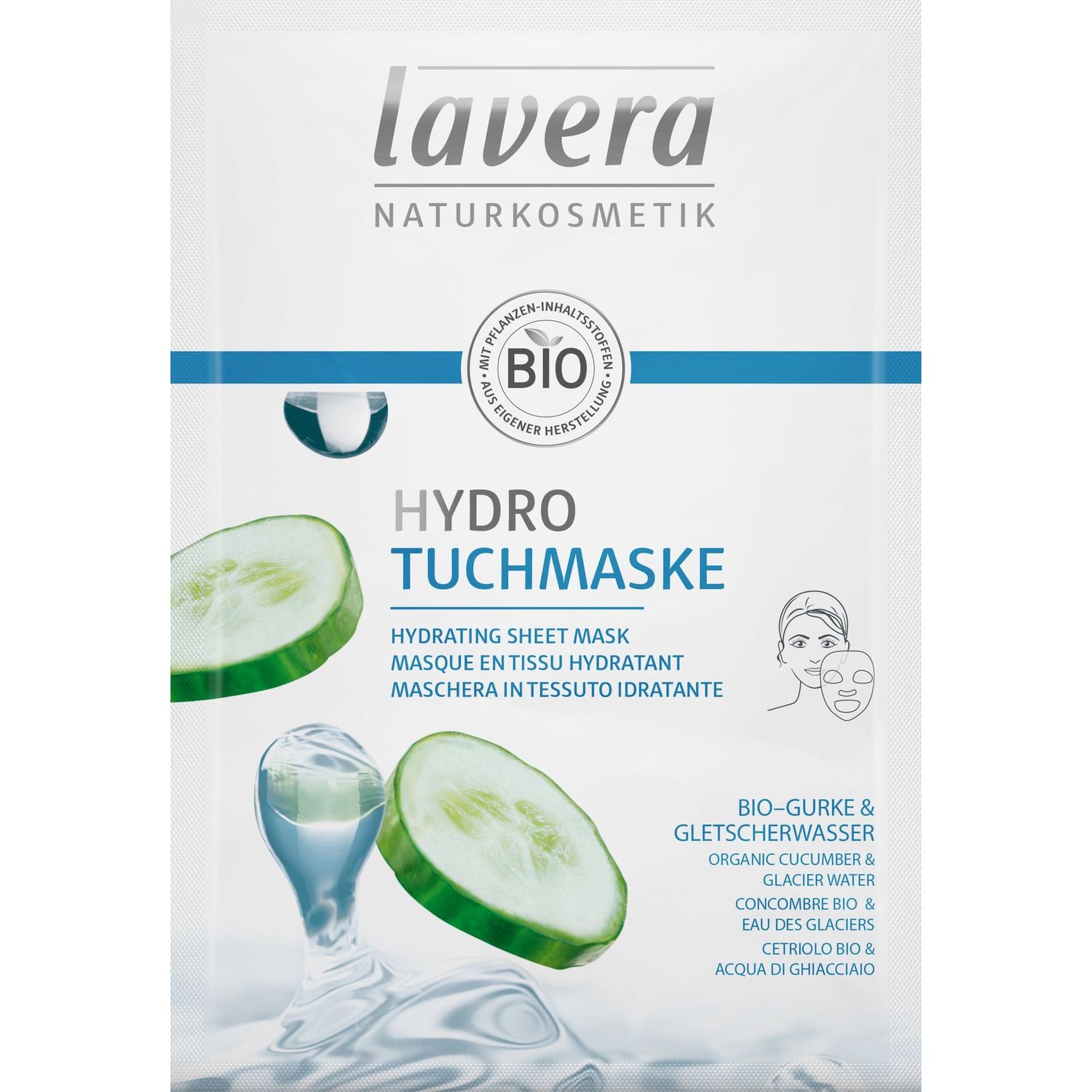 Masca Bio servetel hidratanta, 1 buc Lavera fotografia produsului