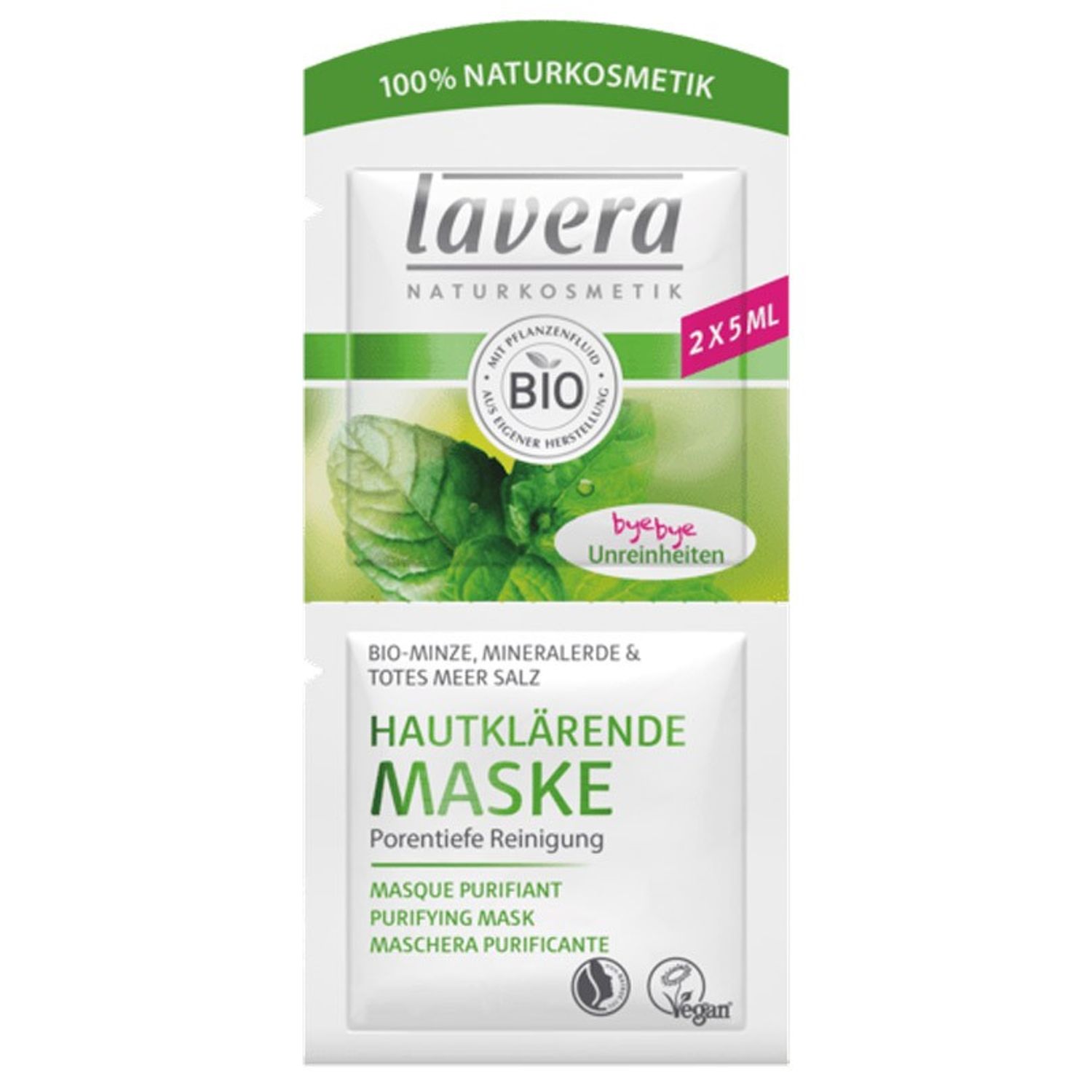 Masca Bio purificatoare pentru piele, 2x5ml Lavera fotografia produsului