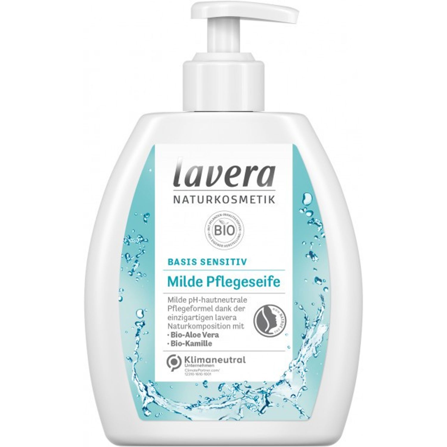 Sapun lichid Bio, basis sensitiv, 250ml Lavera fotografia produsului