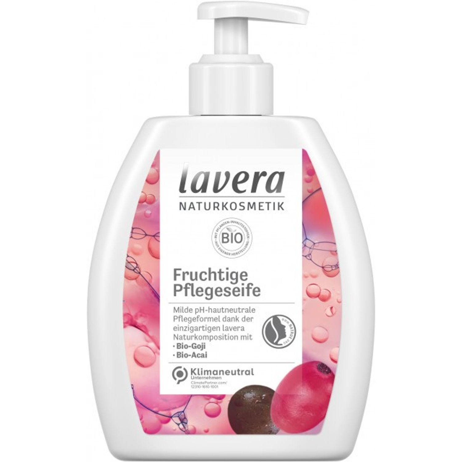 Sapun lichid Bio de ingrijire, cu fructe, 250ml Lavera fotografia produsului