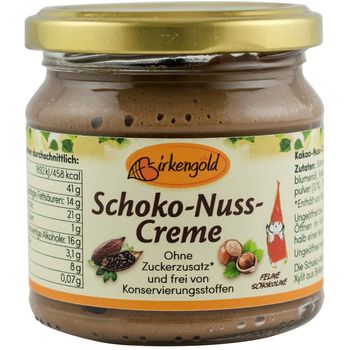 Crema de cacao si alune de padure, 170g birkengold