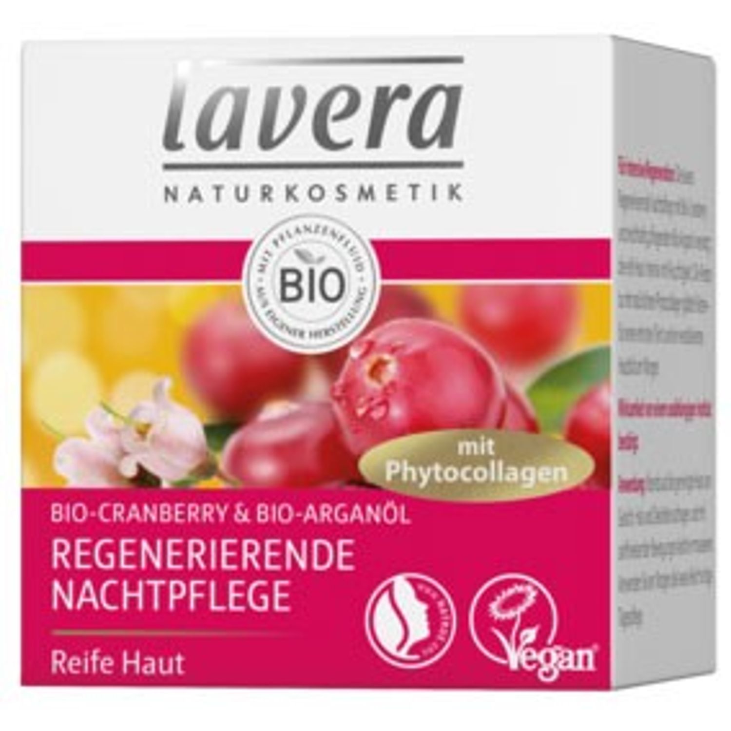 Crema de noapte regeneratoare, 50 ml Lavera fotografia produsului
