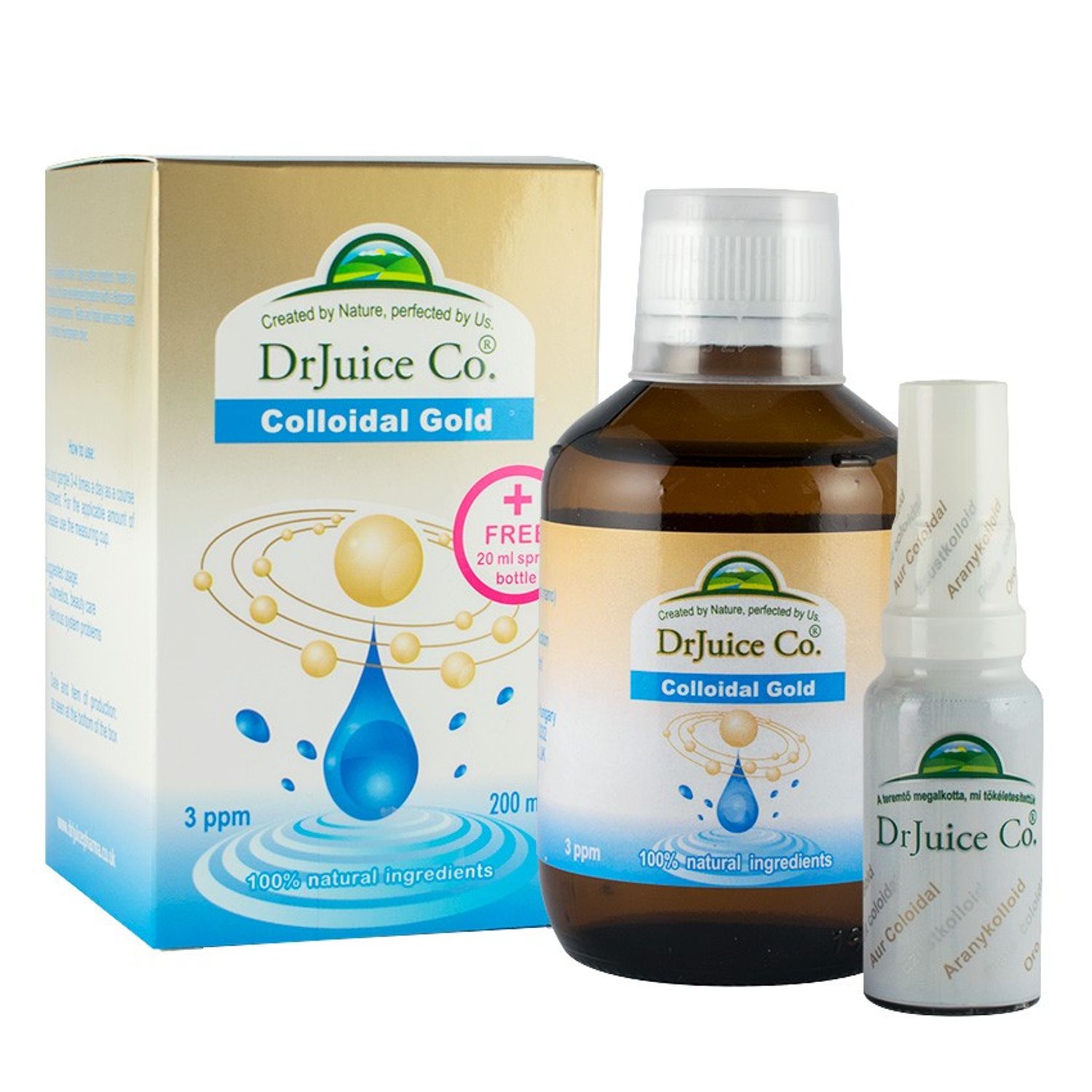 Aur coloidal hidratant, 200ml DrJuice fotografia produsului