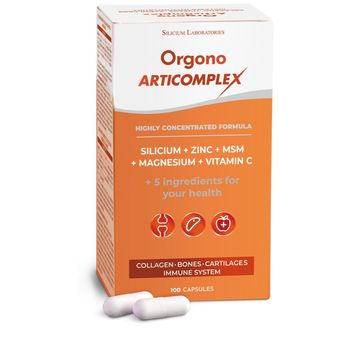 Orgono articomplex supliment cu siliciu, zinc, msm, magneziu si vitamina c, 100 capsule/96,75 g silicium