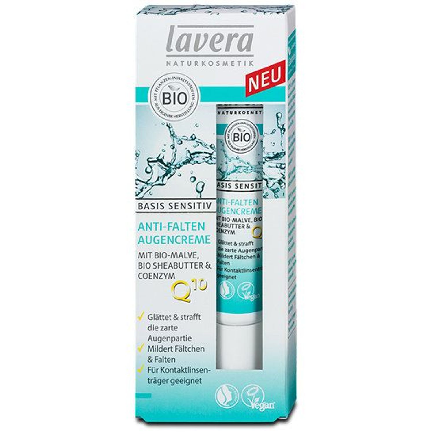 Basis sensitiv crema contur ochi anti-rid, 15ml Lavera fotografia produsului