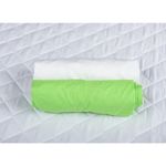 BabyNeeds - Set 2 cearceafuri cu elastic 120x60 cm, Verde+Alb fotografia produsului View 2 S