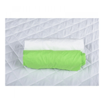 BabyNeeds - Set 2 cearceafuri cu elastic 120x60 cm, Verde+Alb fotografia produsului