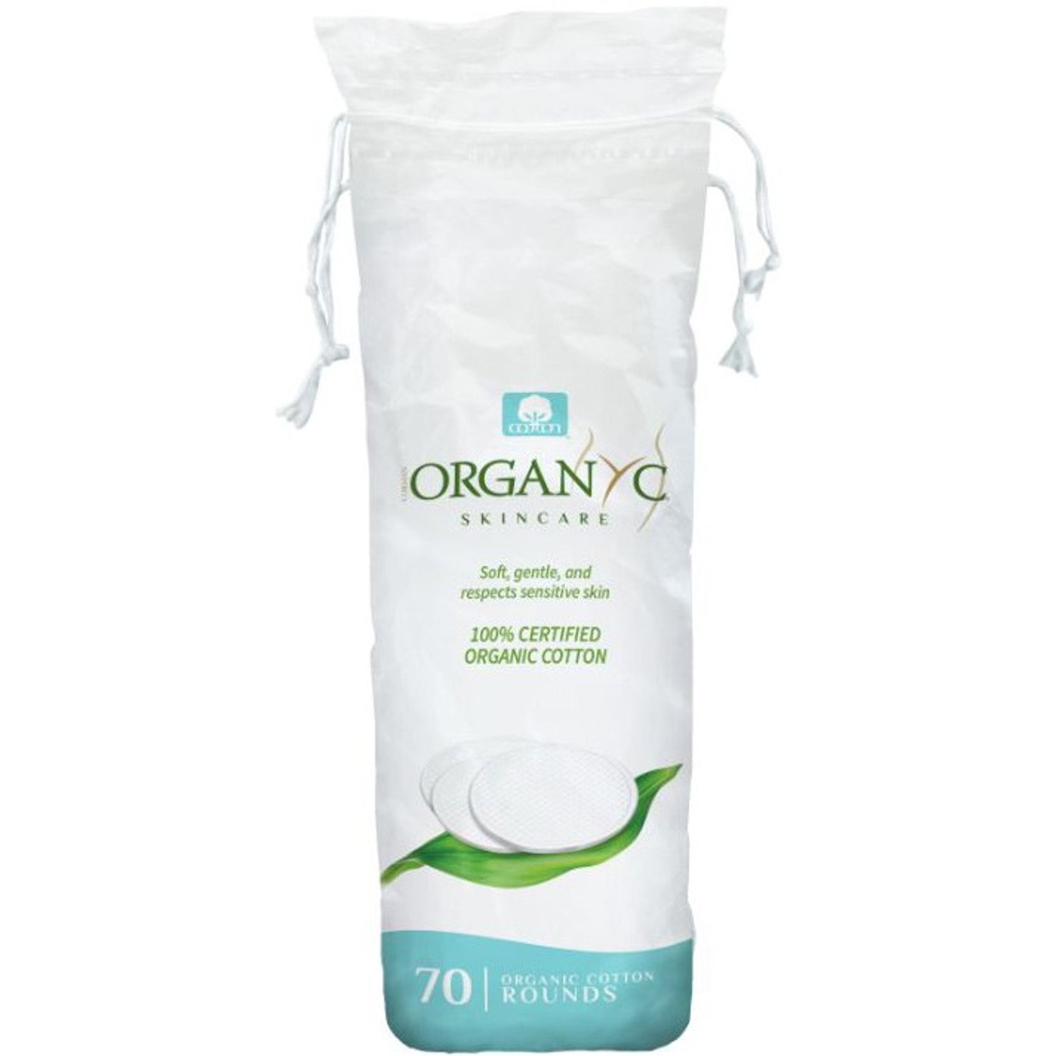 Dischete demachiante din bumbac organic 70 buc Organyc fotografia produsului