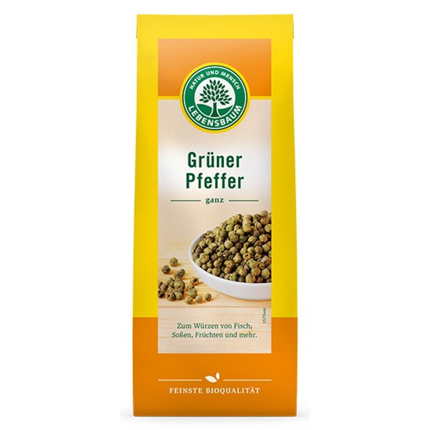 Piper verde Bio boabe, 35 g Lebensbaum fotografia produsului