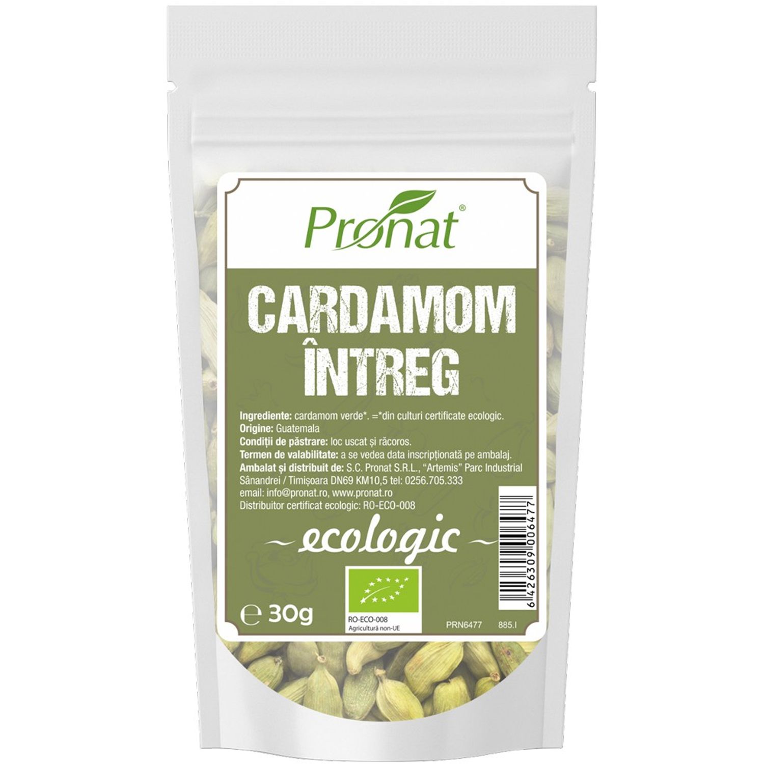 Cardamom intreg Bio, 30g fotografia produsului