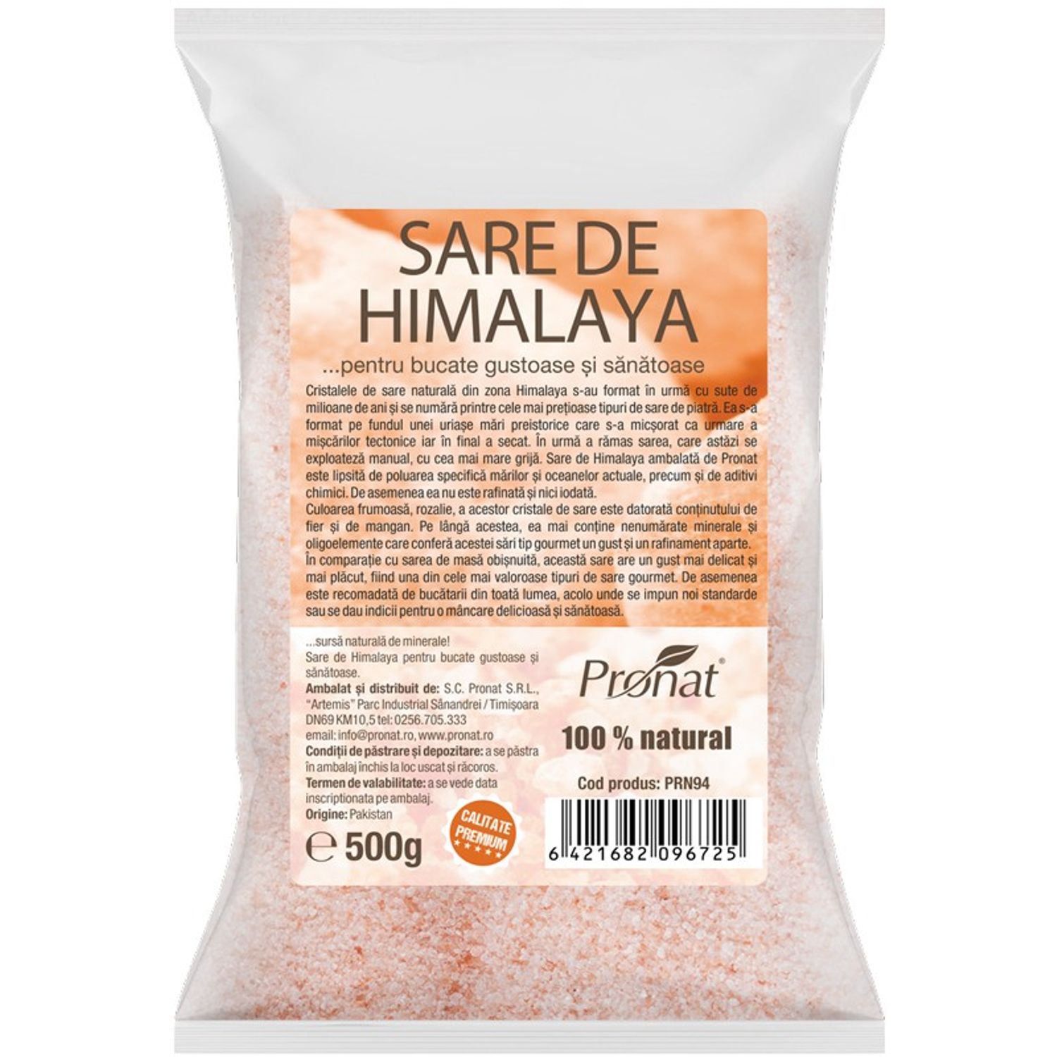 Sare de Himalaya de masa, 500 g fotografia produsului