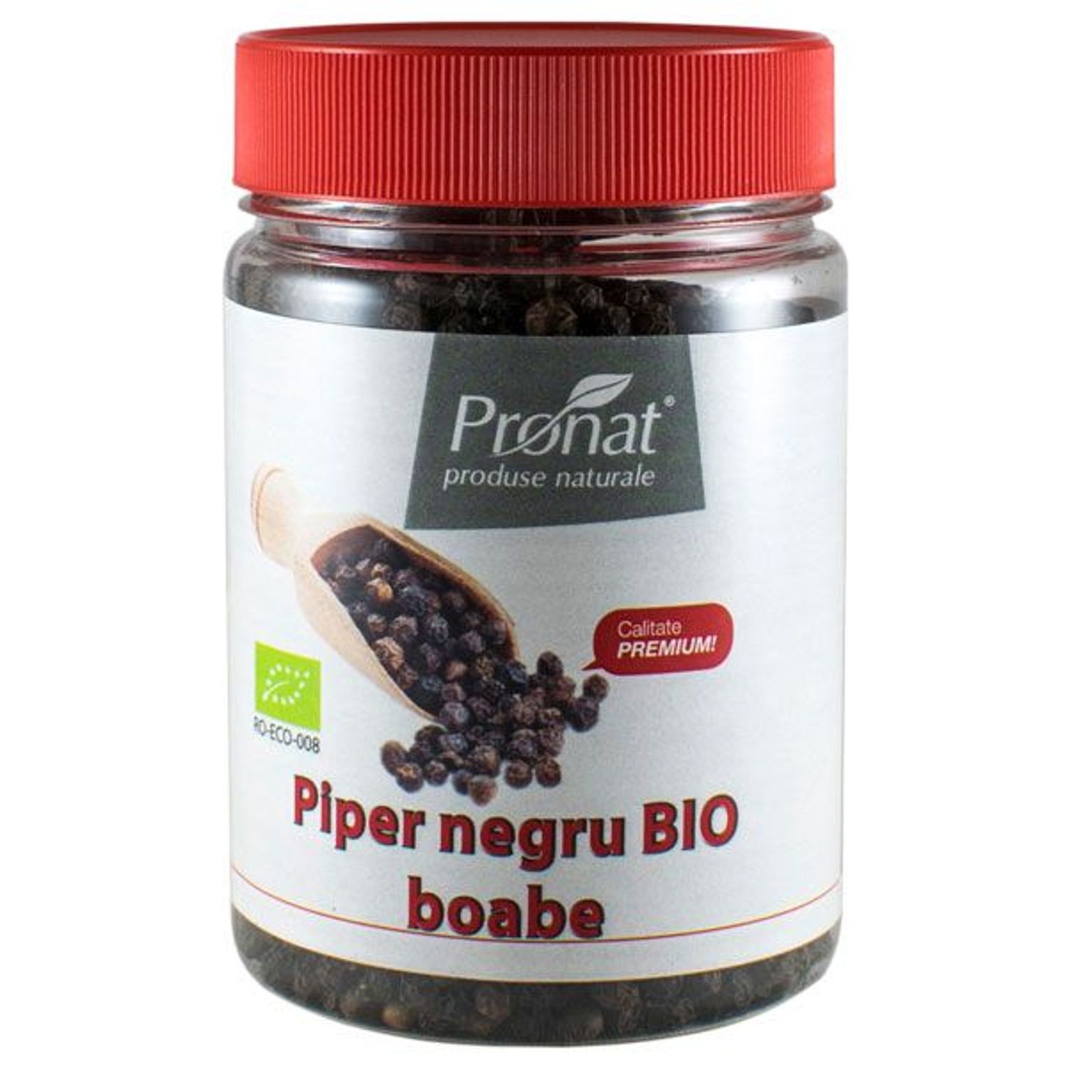 Piper negru Bio boabe, 140 g fotografia produsului