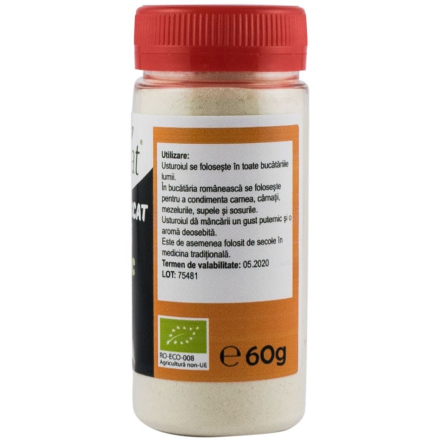 Usturoi Bio uscat pudra, 60g fotografia produsului View 2 L