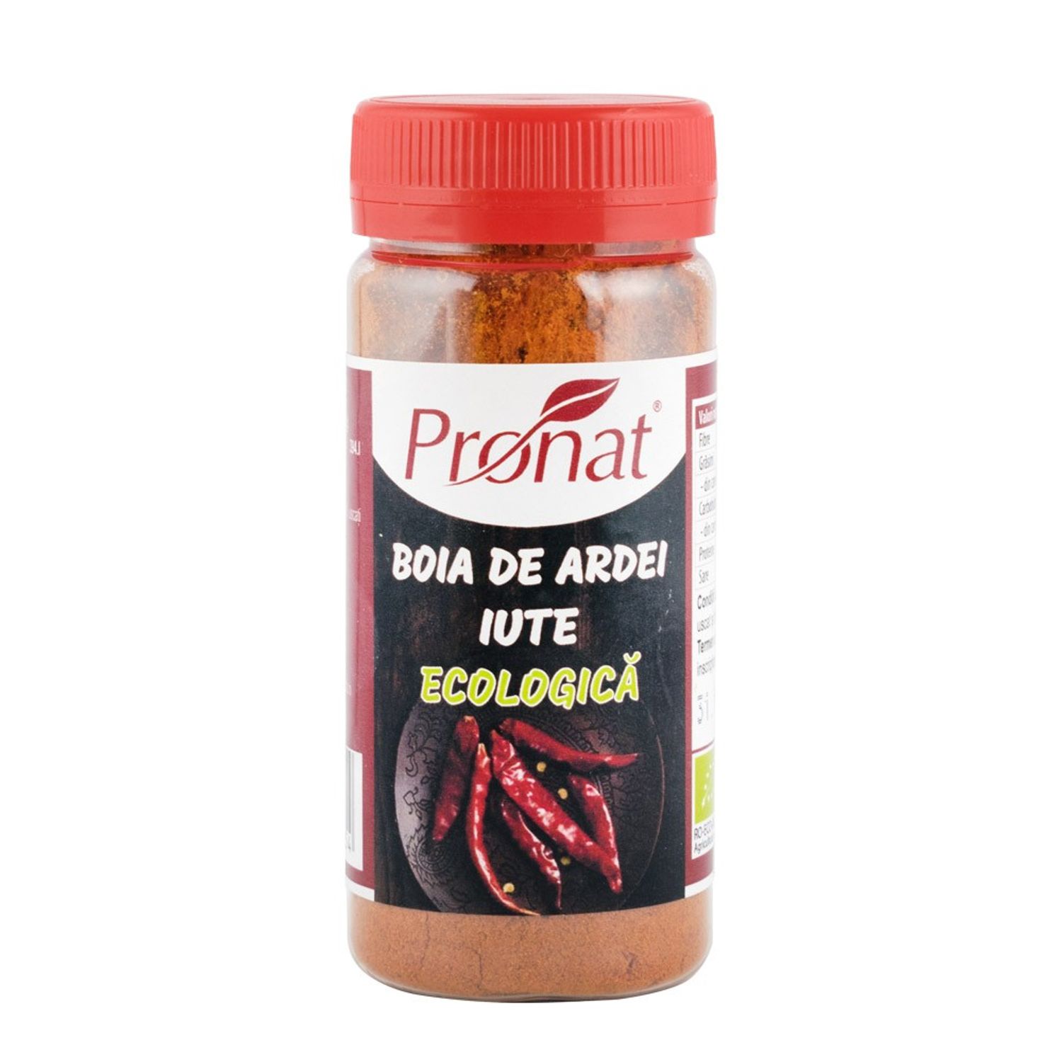Boia de ardei iute Bio, 50 g fotografia produsului