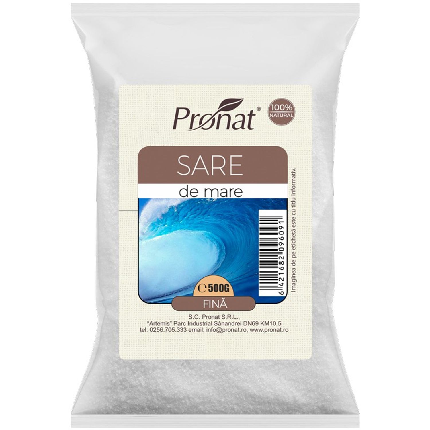 Sare de mare, fina, 500 g fotografia produsului