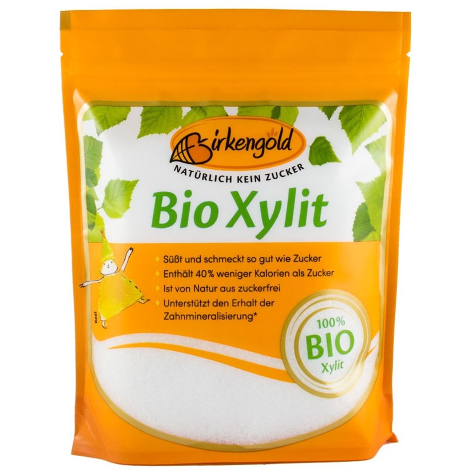 Indulcitor 100% xylitol Bio, 500 g Birkengold fotografia produsului