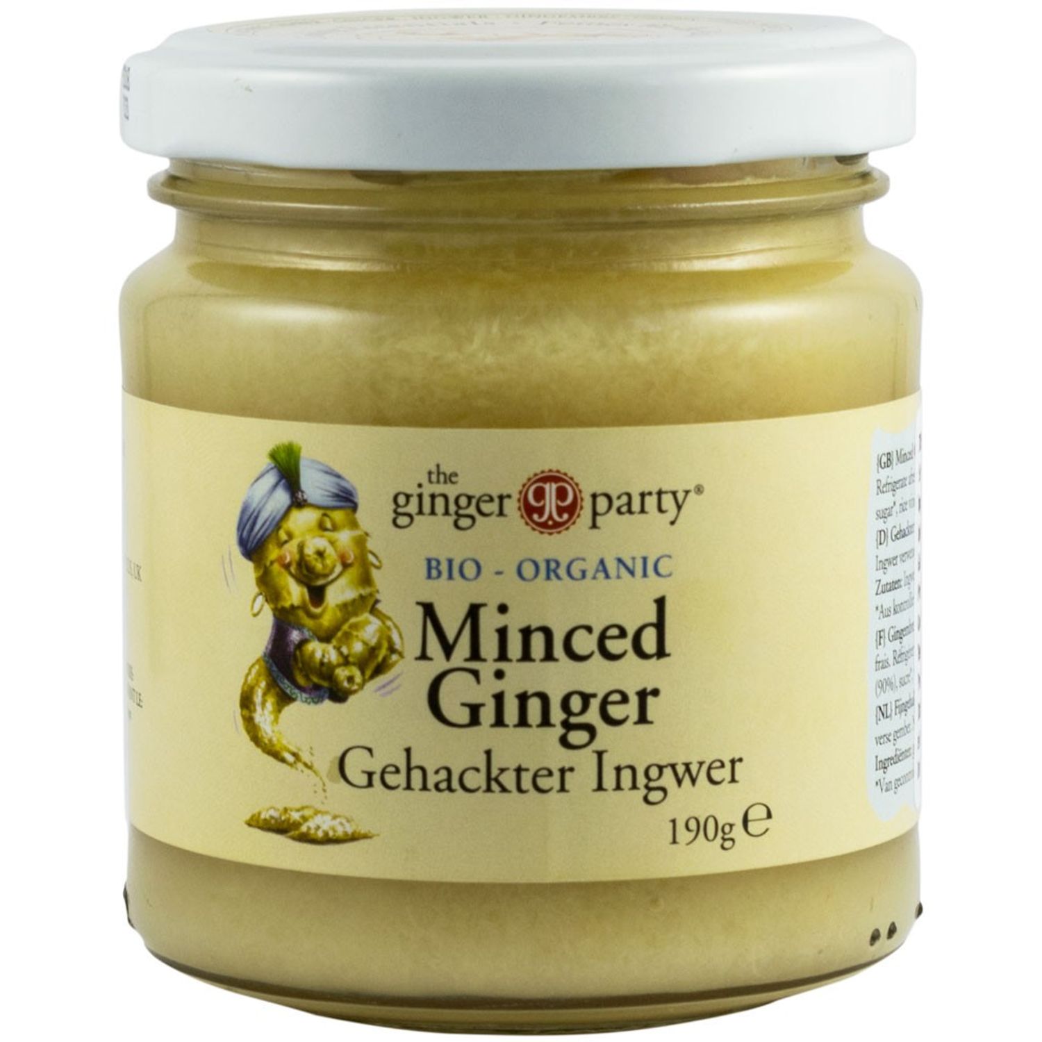 The ginger party ghimbir Bio tocat, 190g fotografia produsului