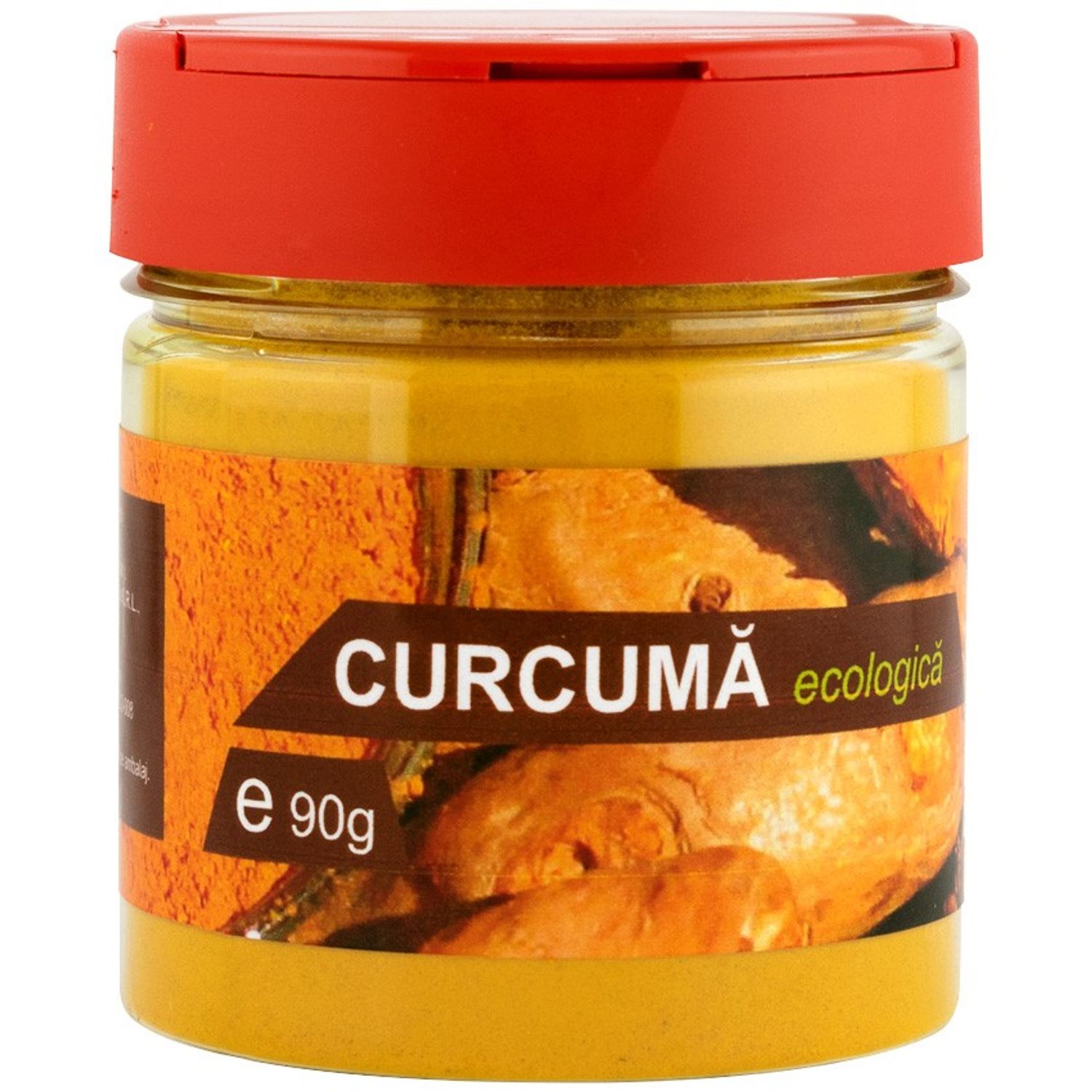 Curcuma Bio cu capac tip solnita, 90 g fotografia produsului