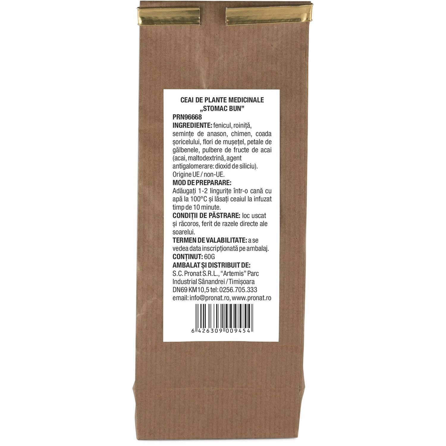 Ceai de plante medicinale stomac bun 60g fotografia produsului View 2 L