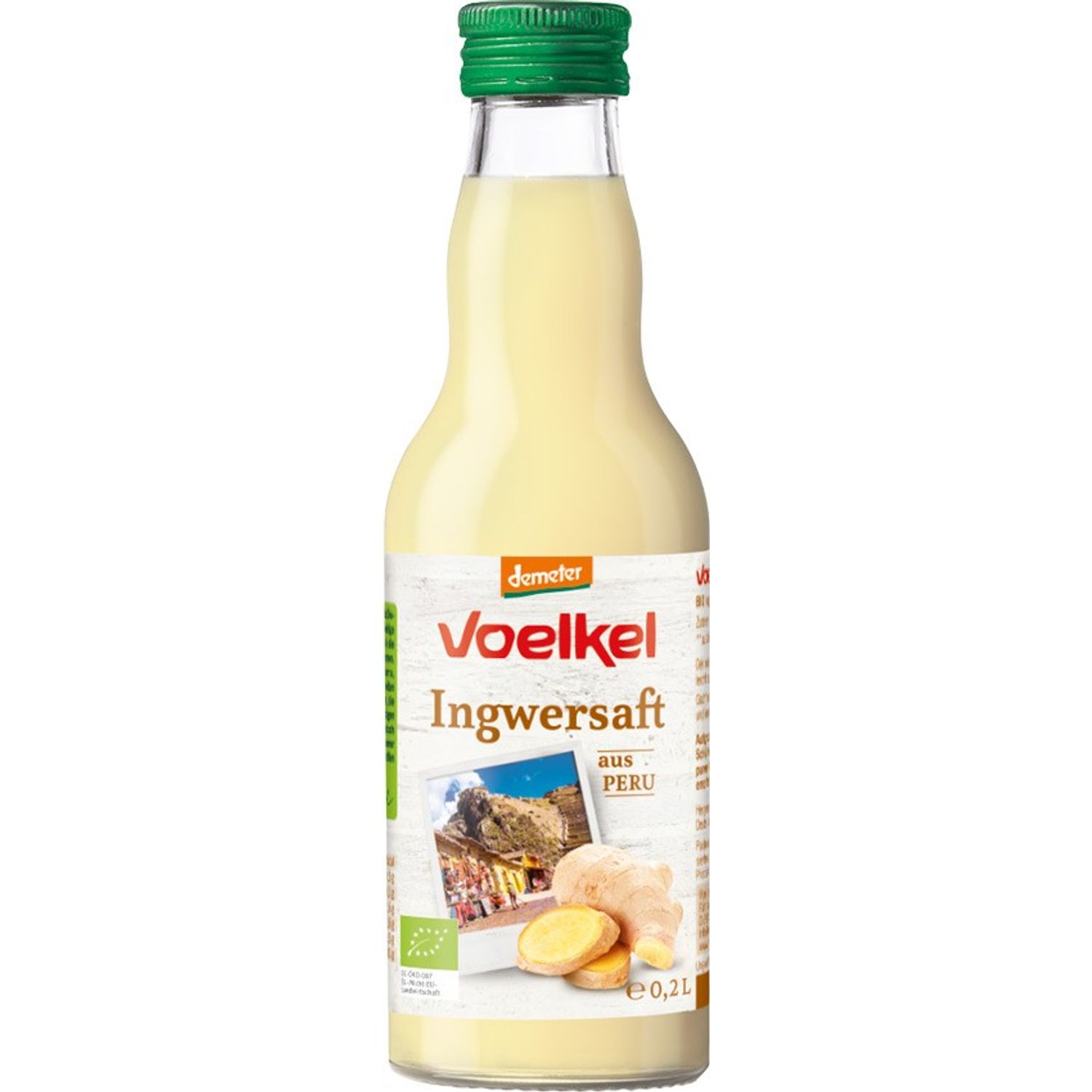 Suc Bio de ghimbir 97%, 200ml Voelkel fotografia produsului