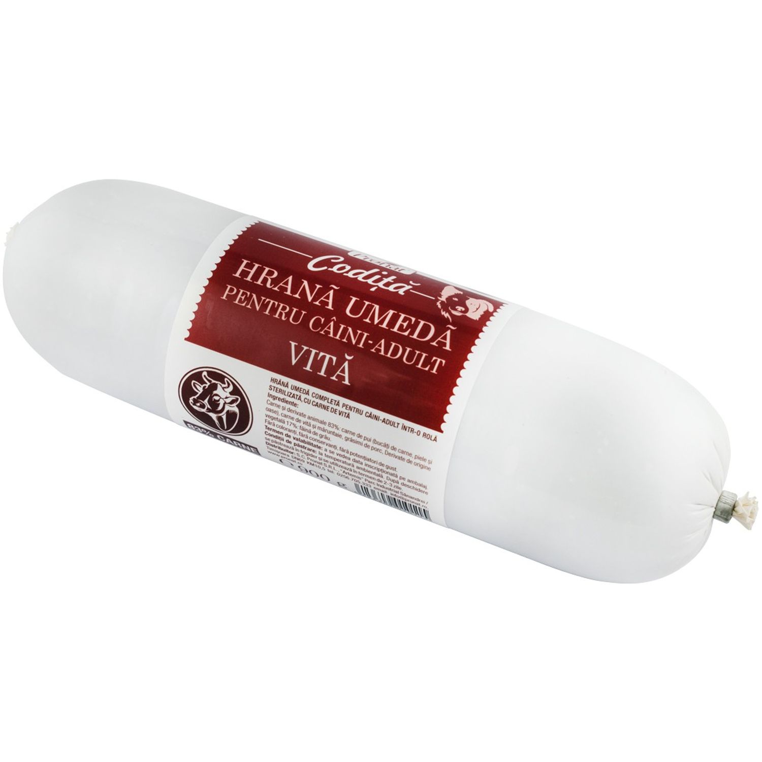 Hrana umeda pentru caini - vita, 900g fotografia produsului
