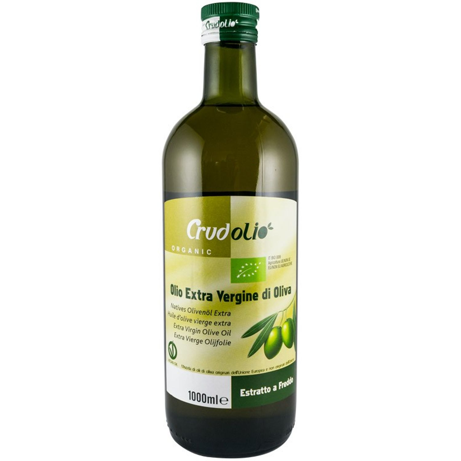 Ulei Bio de masline extravirgin, 1000 ml Crudolio fotografia produsului View 2 L