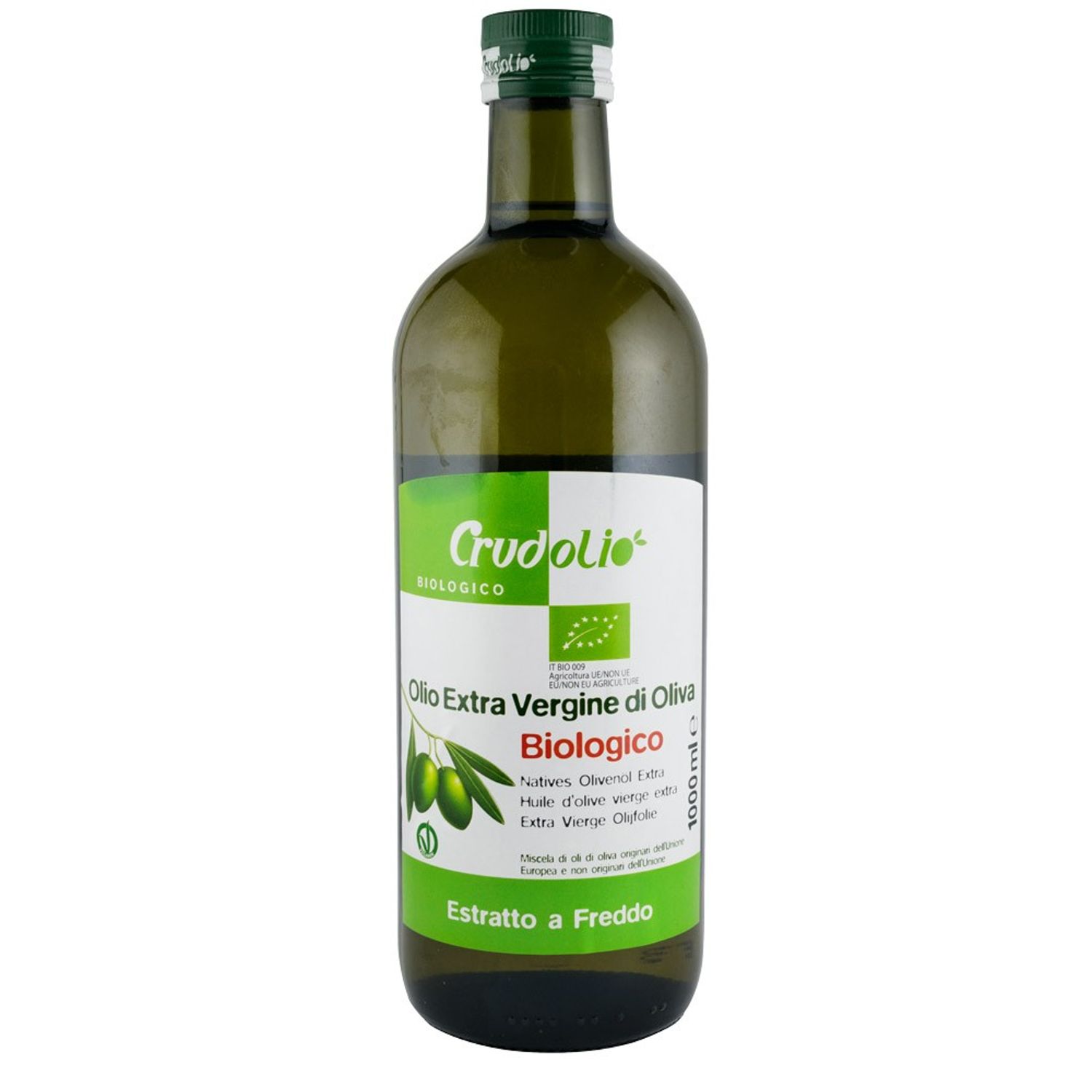 Ulei Bio de masline extravirgin, 1000 ml Crudolio fotografia produsului