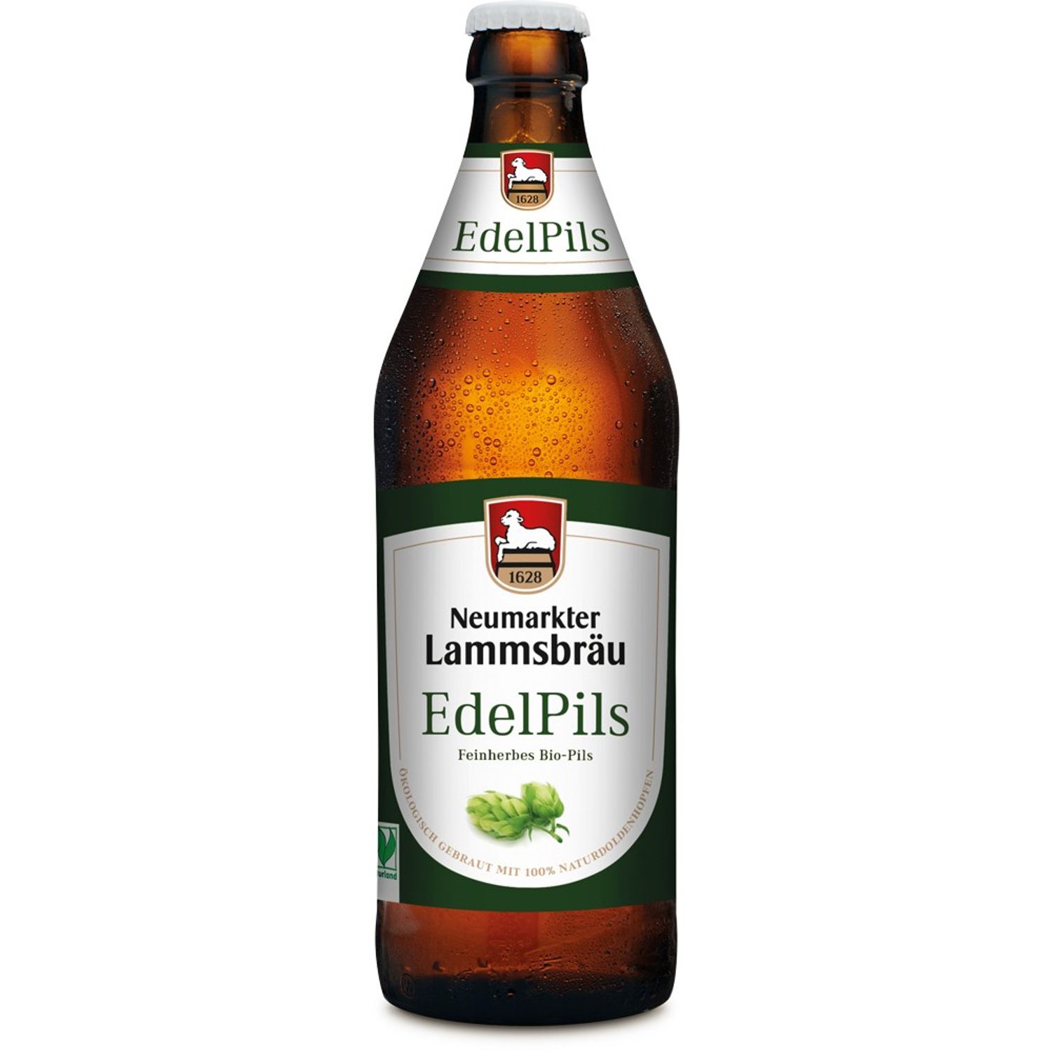 Bere Bio edelpils &ndash; 4,7 % vol. alcool, 0,5 l Neumarkter Lammsbrau fotografia produsului