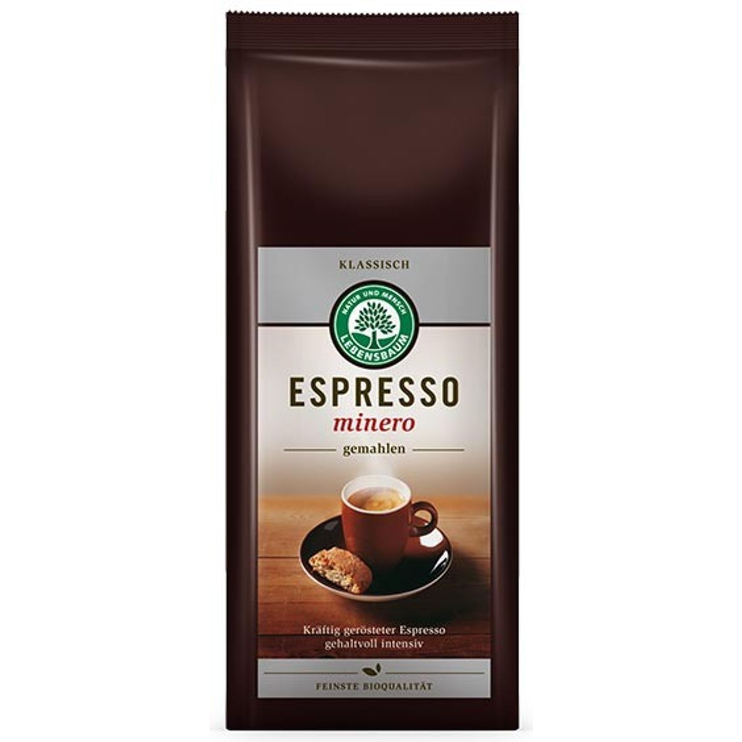 Cafea Bio macinata expresso Minero, 250 g Lebensbaum fotografia produsului