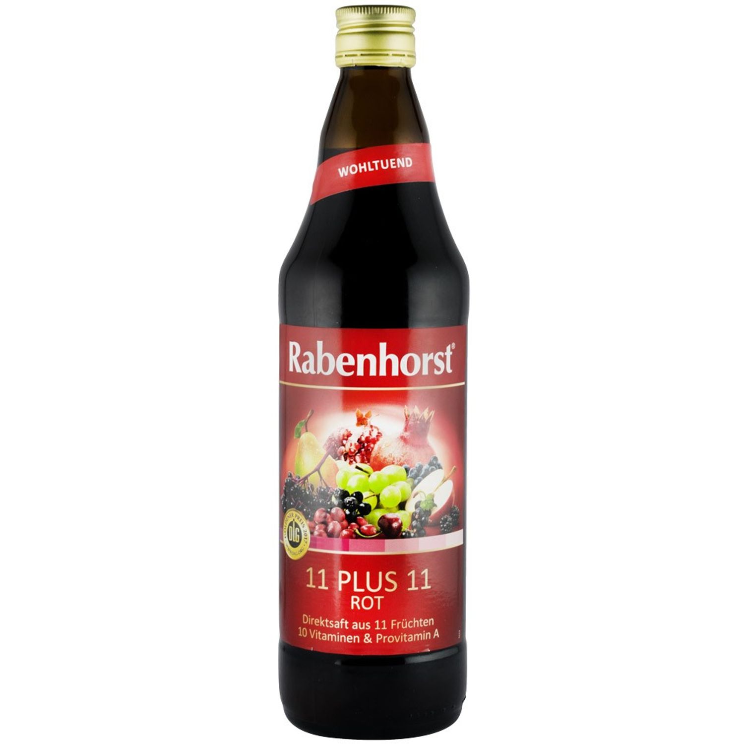 11 plus 11 rosu suc de fructe, 0.75l Rabenhorst fotografia produsului
