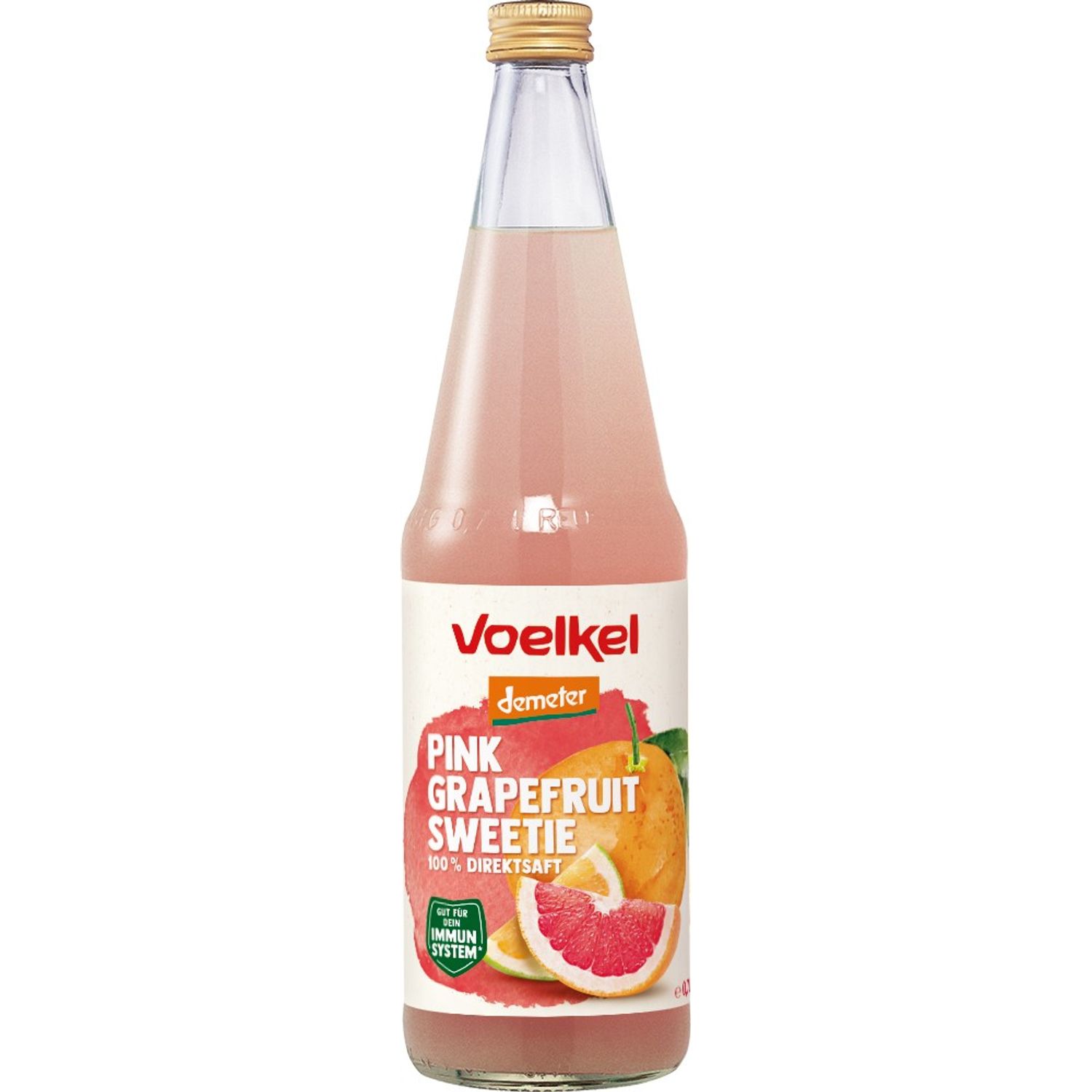 Suc Bio de grapefruit roz, 700ml Voelkel fotografia produsului