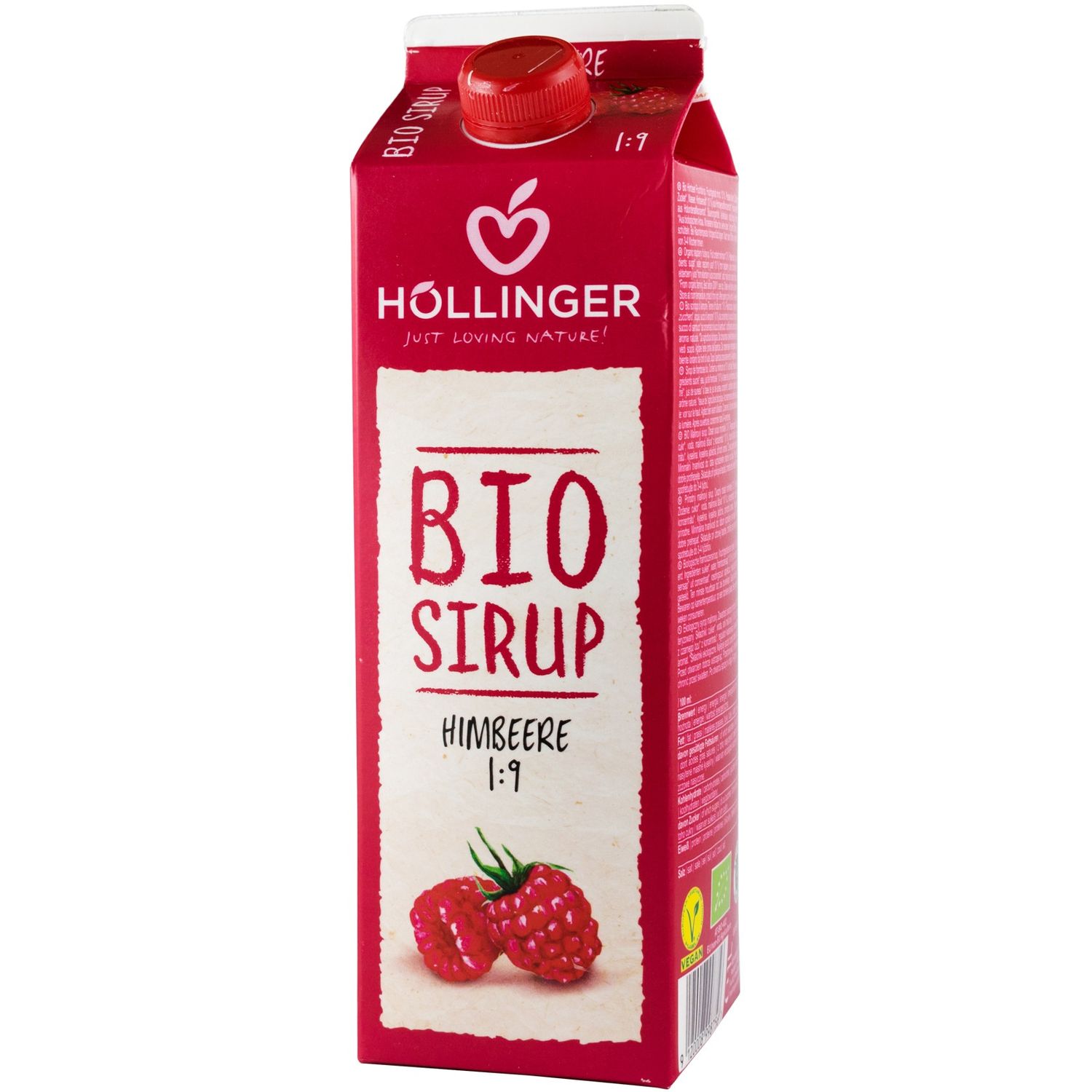 Sirop Bio de zmeura, 1 l Hollinger fotografia produsului