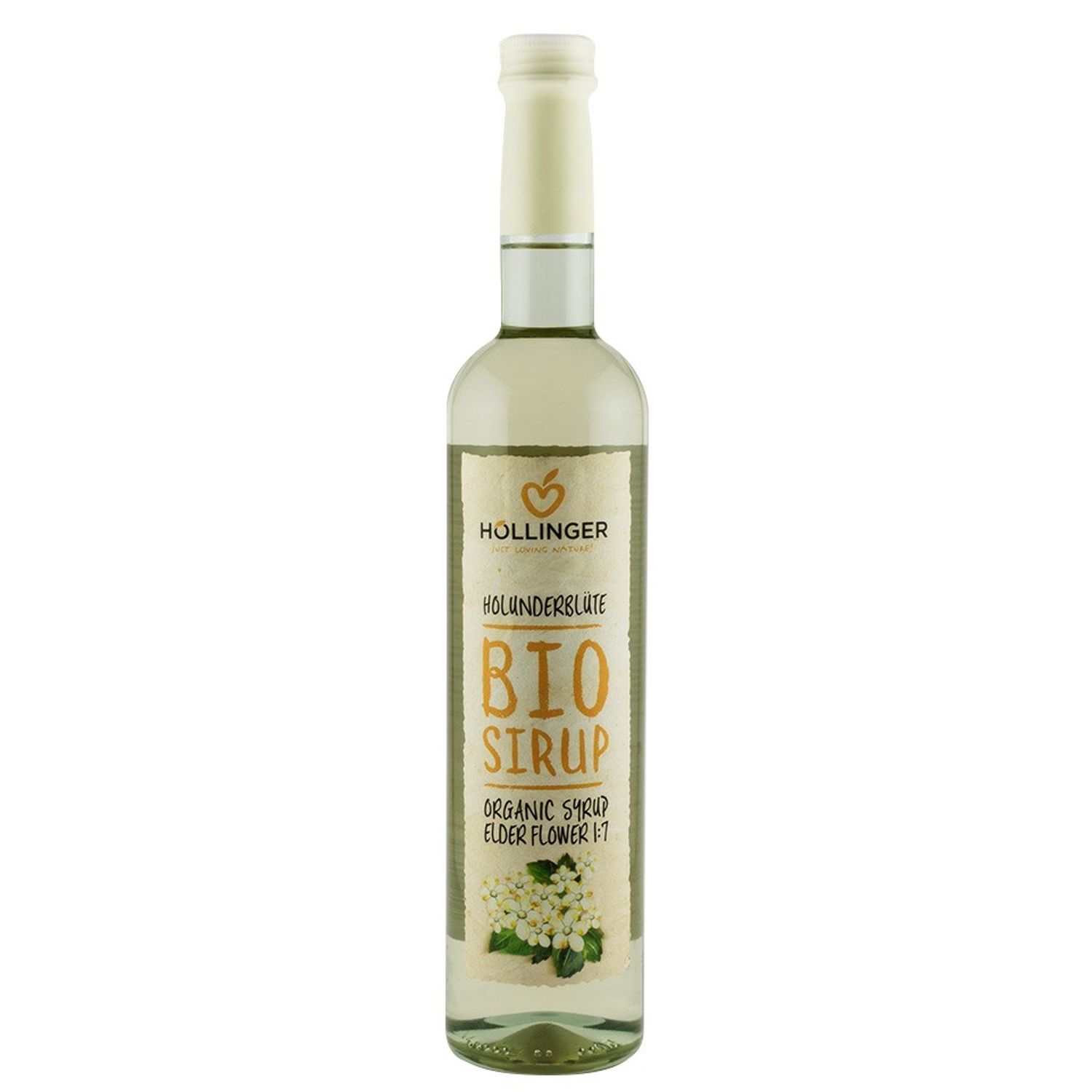 Sirop Bio din flori de soc, 0,5 Hollinger fotografia produsului
