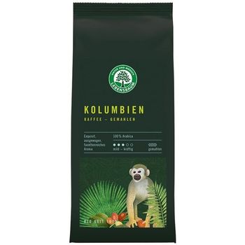 Cafea bio macinata columbiana 100 % arabica, 250 g lebensbaum