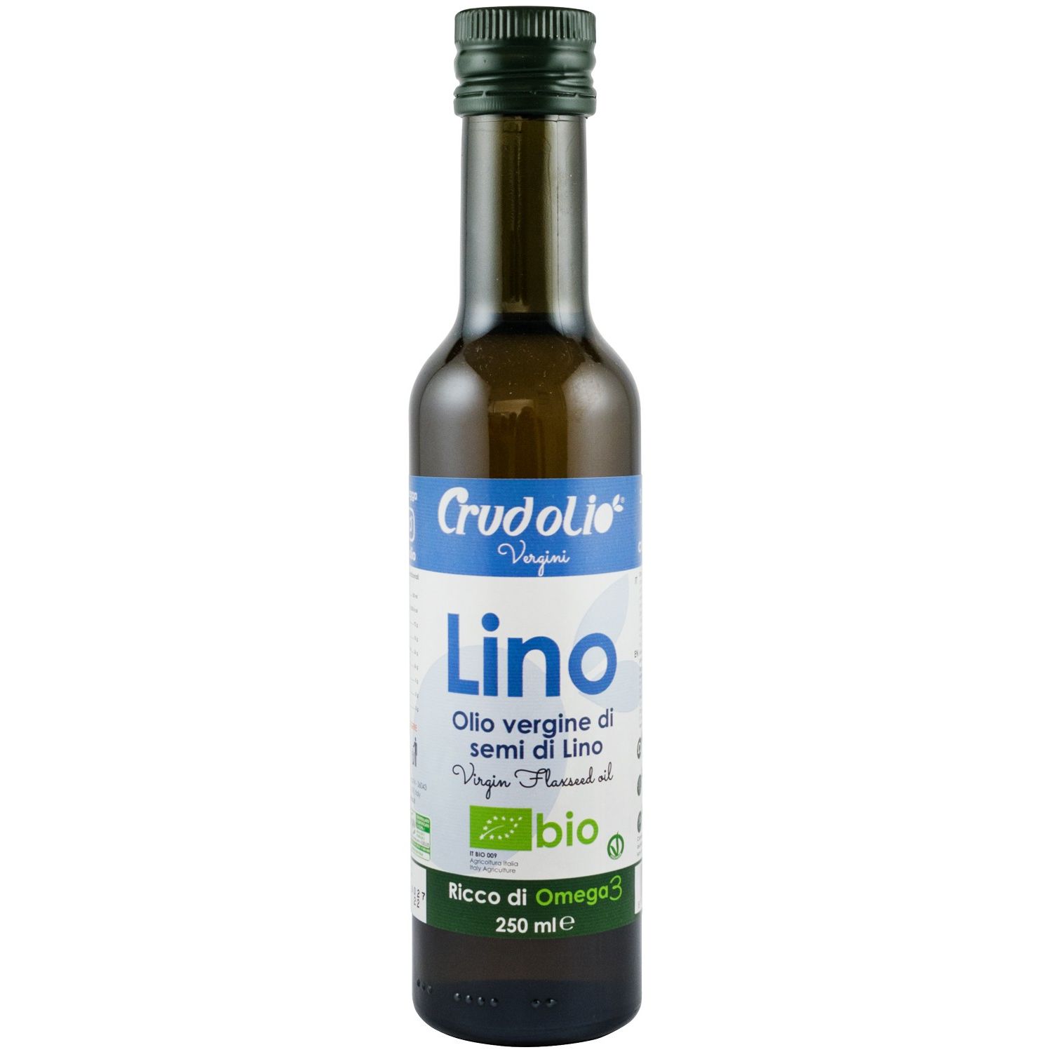 Ulei din seminte de in Bio, 250 ml Crudolio fotografia produsului
