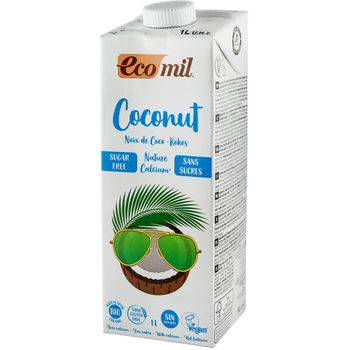 Bautura vegetala bio de cocos natur cu calciu, 1l ecomil