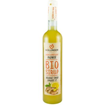 Sirop bio din ghimbir si lamaie, 0,5 l hollinger