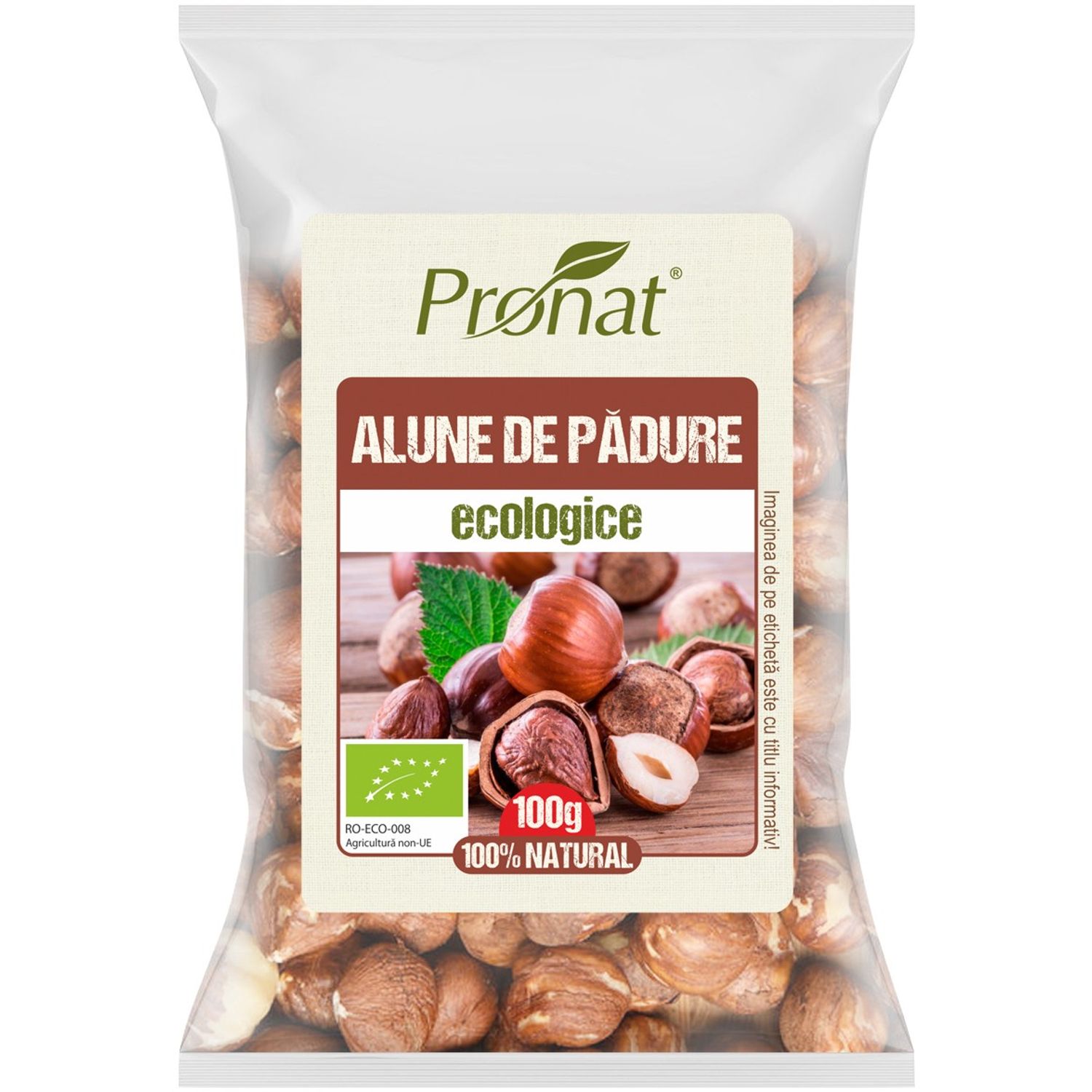 Alune de padure Bio 100 g fotografia produsului