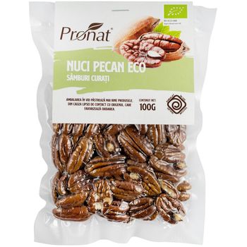 Nuci pecan bio, samburi curati 100 g