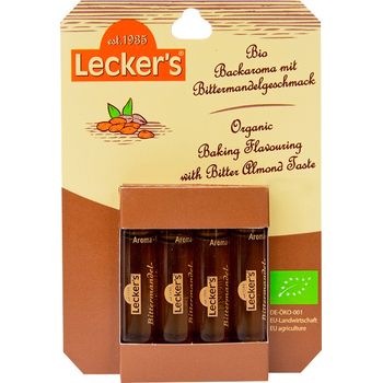 Aroma de migdale amare bio, pentru copt 4x2 ml lecker's