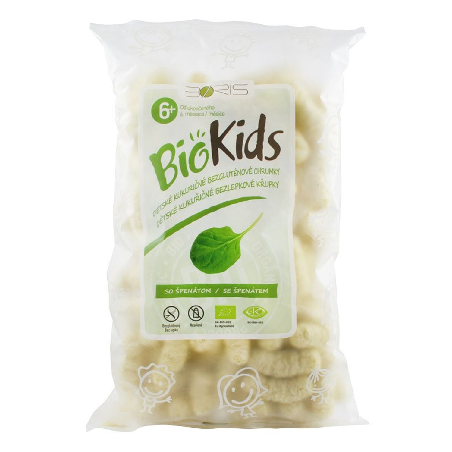 Biokids pufuleti Bio cu spanac, 55 g fotografia produsului