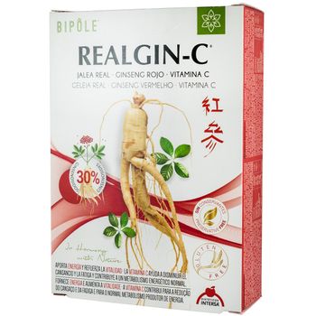 Realgin-c laptisor de matca, ginseng rosu si Vitamina C, 200ml 20 fiole a 10ml Bipole Bipole Bipole