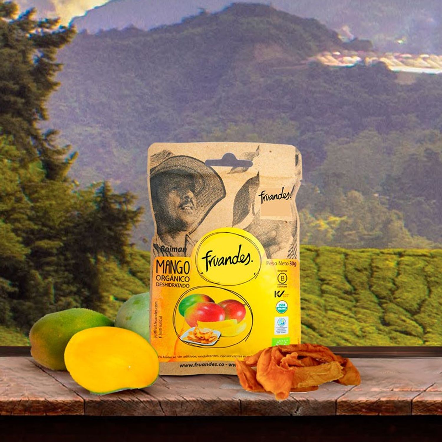 Mango deshidratat Bio, 30g Fruandes fotografia produsului View 3 L