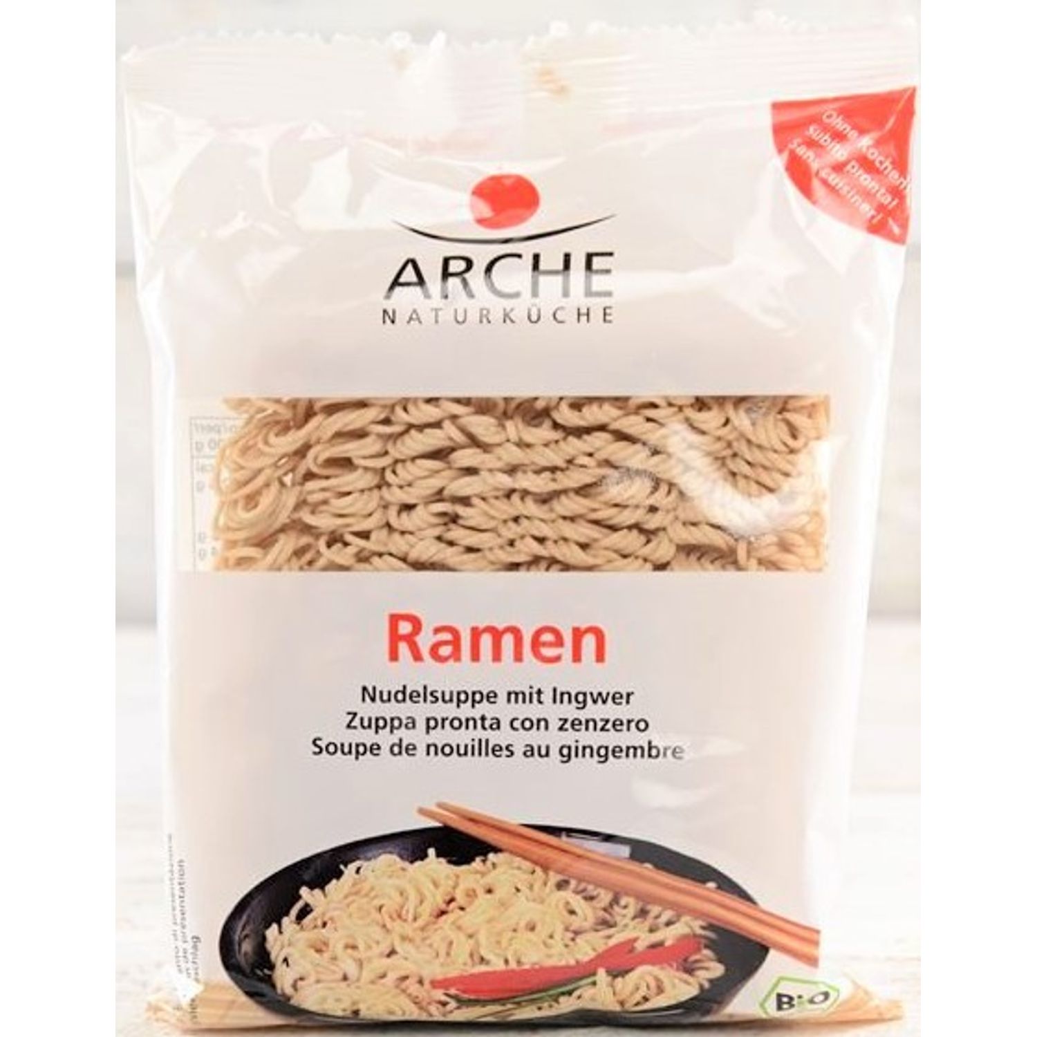 Ramen supa Bio de taitei cu ghimbir, 108 g Arche fotografia produsului