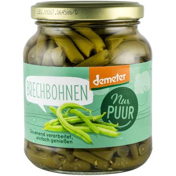 Fasole verde bio si demeter, 340g nur puur