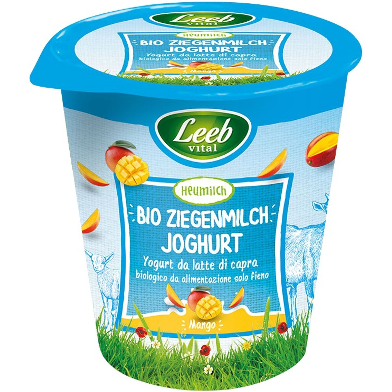 Iaurt Bio din lapte de capra cu mango, 125g Leeb Vital fotografia produsului