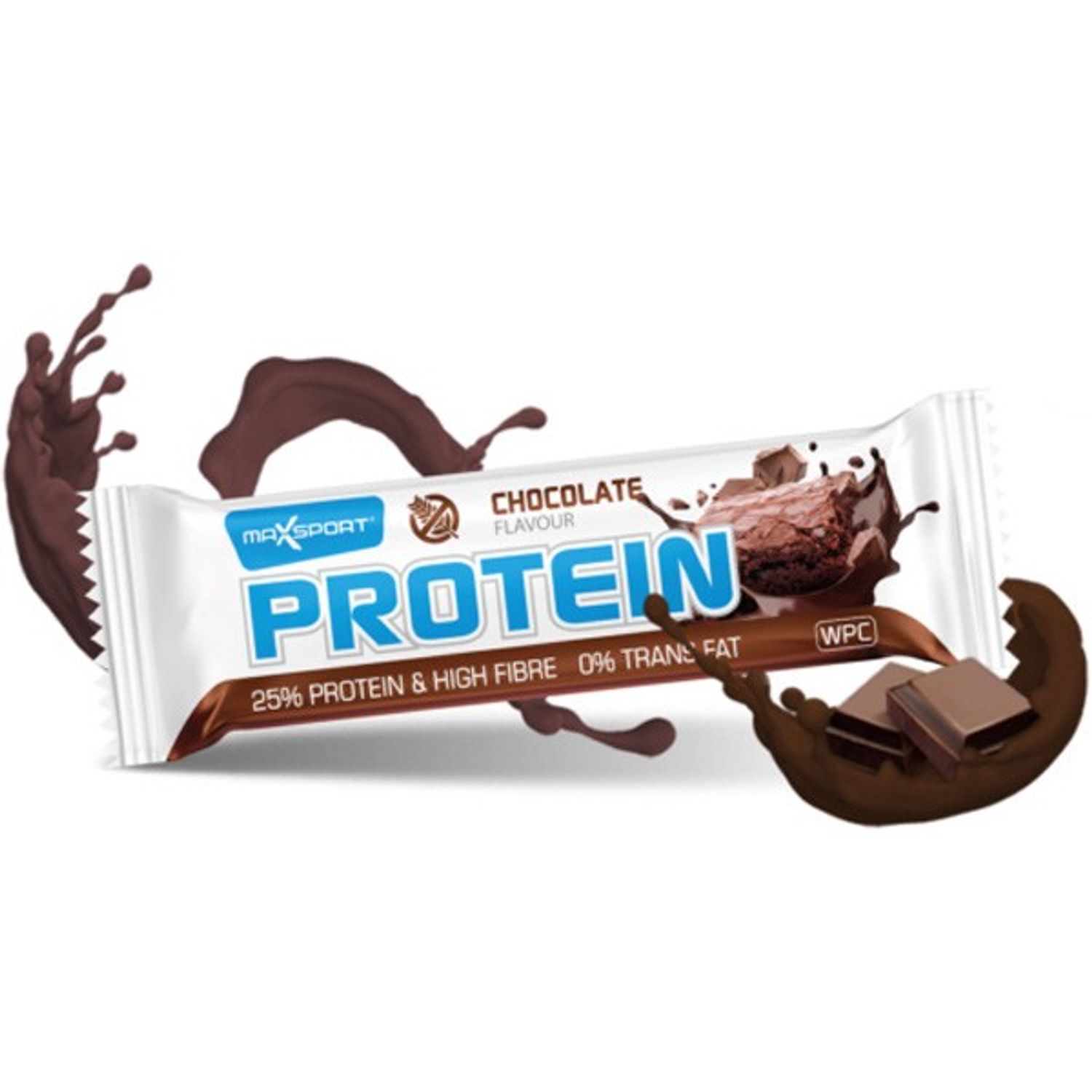 Baton proteic cu ciocolata, 60g Max sport fotografia produsului View 2 L