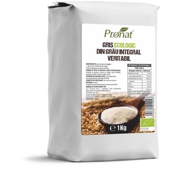 Gris bio din grau integral veritabil 1kg