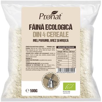 Faina bio din patru cereale natural fara gluten, 500g